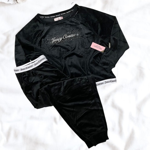Juicy Couture Velour Jogger Pajama Set - Picture 2 of 6